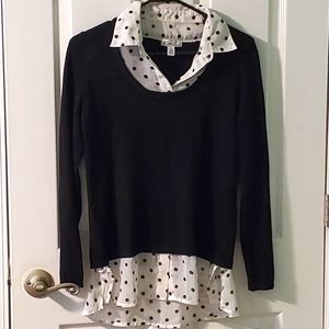 Kim Rogers Black Dot Sweater